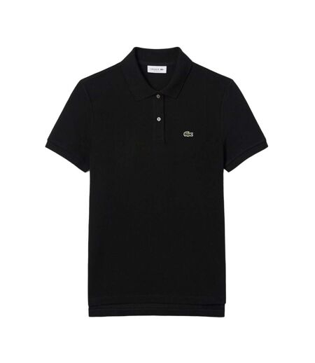 Polo noir femme lacoste polo regular fit