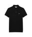Polo noir femme lacoste polo regular fit-1