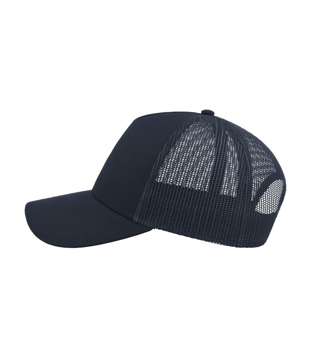 Casquette Style Trucker Rapper Mixte Bleu Marine Atlantis-3