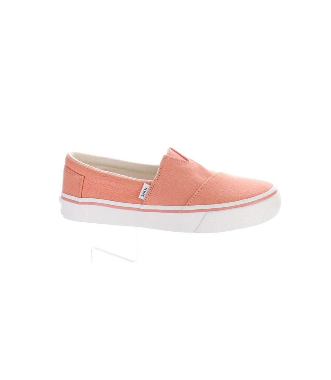 Womens/ladies alpargata fenix pinstripe espadrilles orange Toms-3