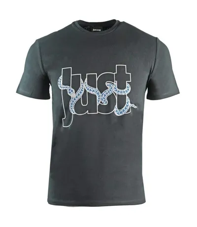 Unisex Adult Snake Logo T-shirt Black Cavalli Class