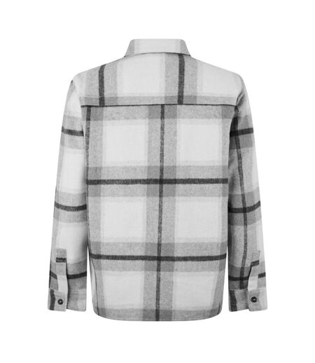 Mens Plaid Regular Overshirt Grey Jack Wills