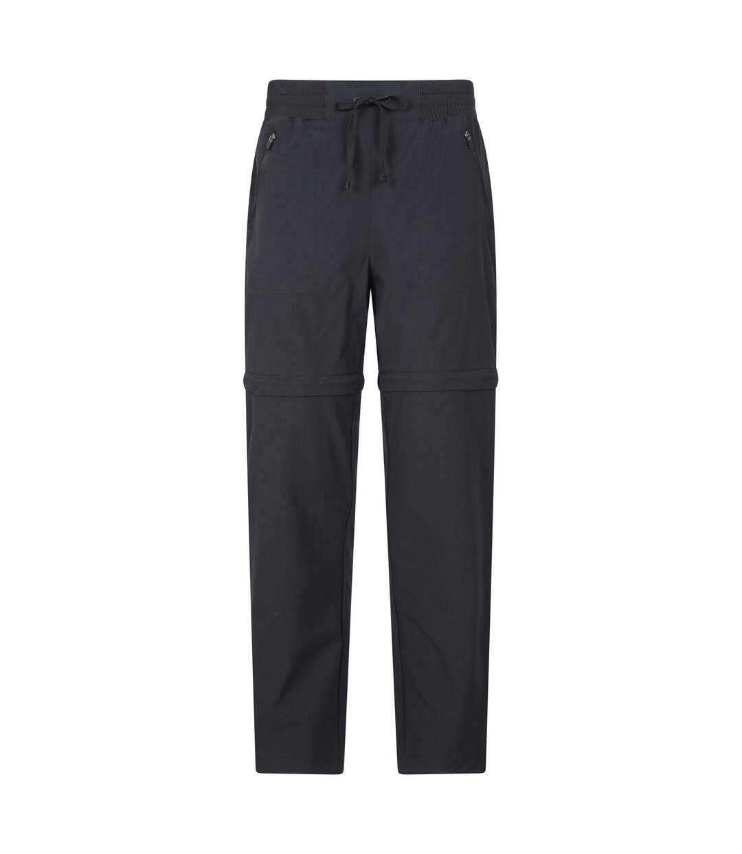 Womens/ladies explorer zip-off trousers black Mountain Warehouse-1