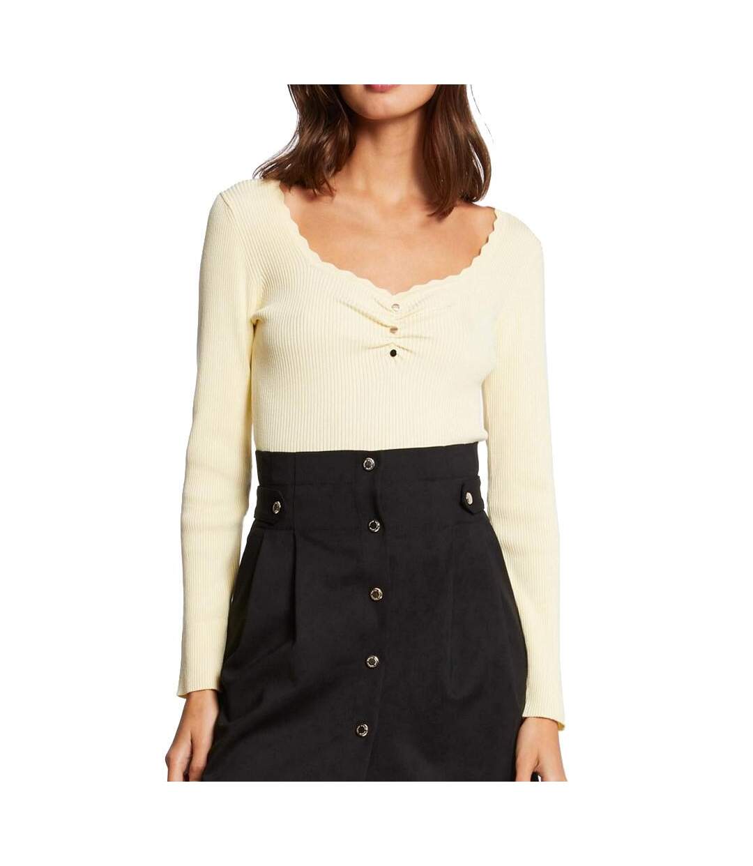 Pull Jaune Femme Morgan Clodi - XL-1