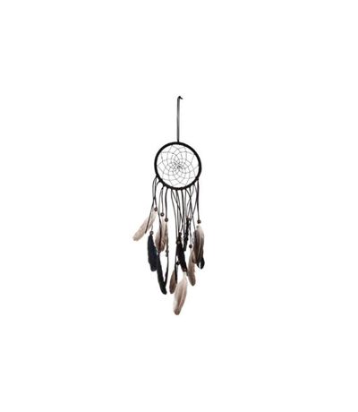 Attrape-Rêves Ethnique Plumes 55cm Noir