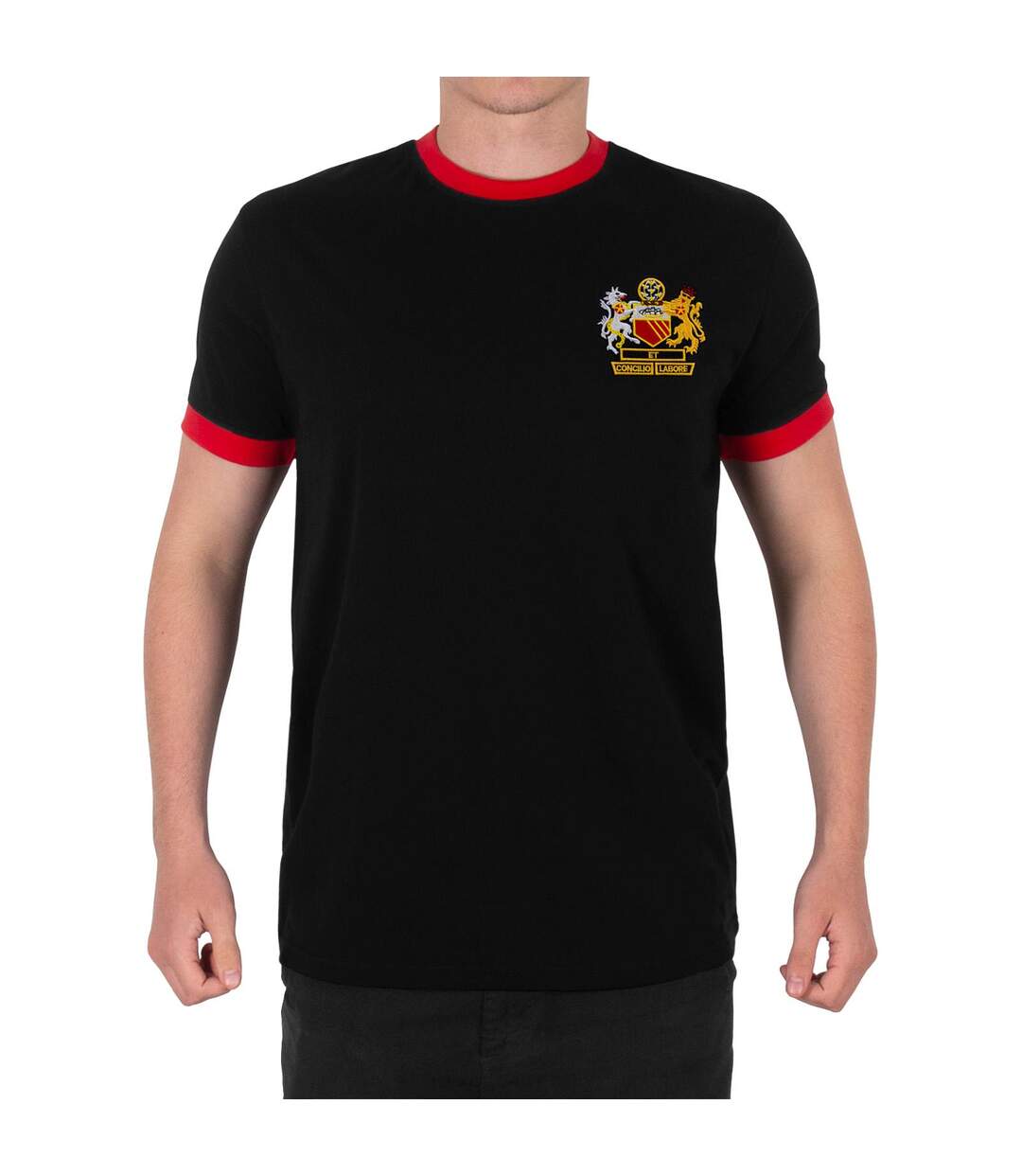 T-shirt Motif/style Emblème Manchester Homme Noir Fan Originals-1