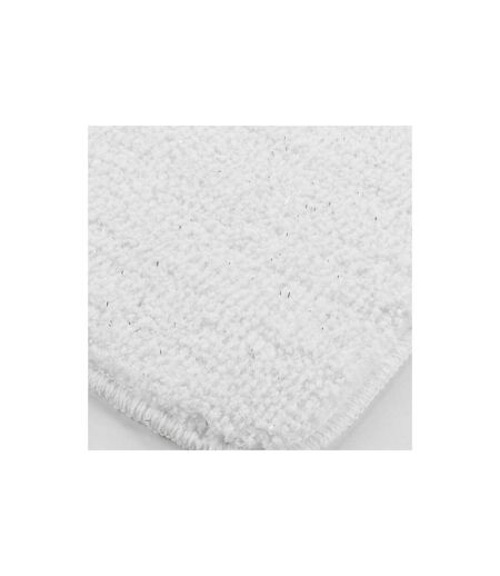 Tapis de Bain Microfibre Métallisé 45x75cm Blanc