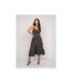 Robe longue fines bretelles motif ILOMIA - Dona X Lisa-1