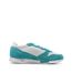 Baskets blanches/turquoises femme le coq sportif alpha-2