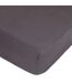 Drap Housse en Lin Adorable 160x200cm Gris Ardoise-1