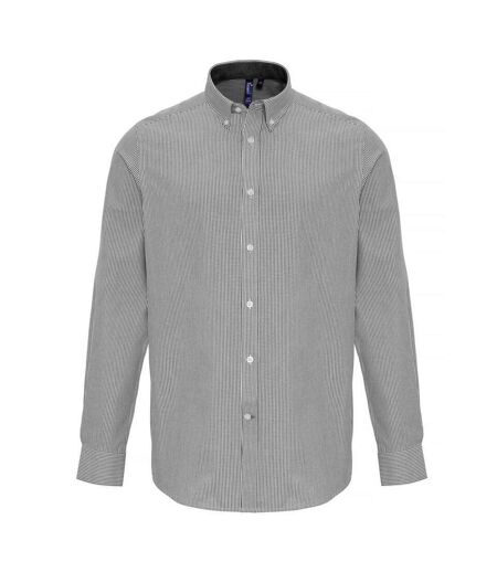 Chemise homme blanc / gris Premier