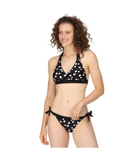 Haut de maillot de bain flavia femme noir / blanc Regatta