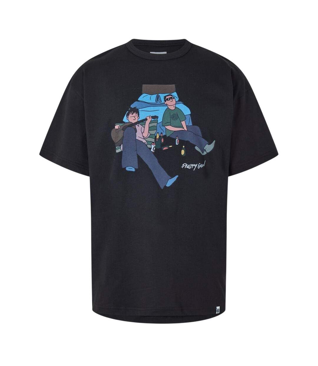 T-shirt Morning After Homme Noir Pretty Green-1