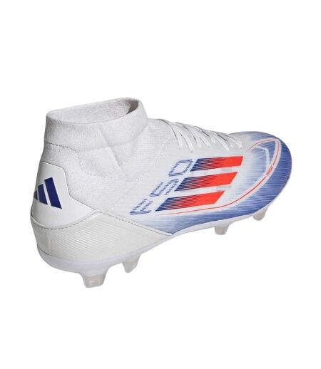 Mens F50 League Firm Ground Football Boots White Red Blue Adidas