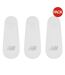 Pack Of 3  Unisex Adult No-show Socks  White New Balance-1