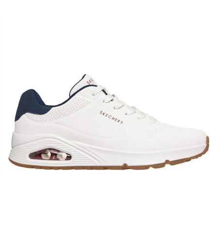 Mens Uno Stand On Air Skech-air Trainers White Skechers