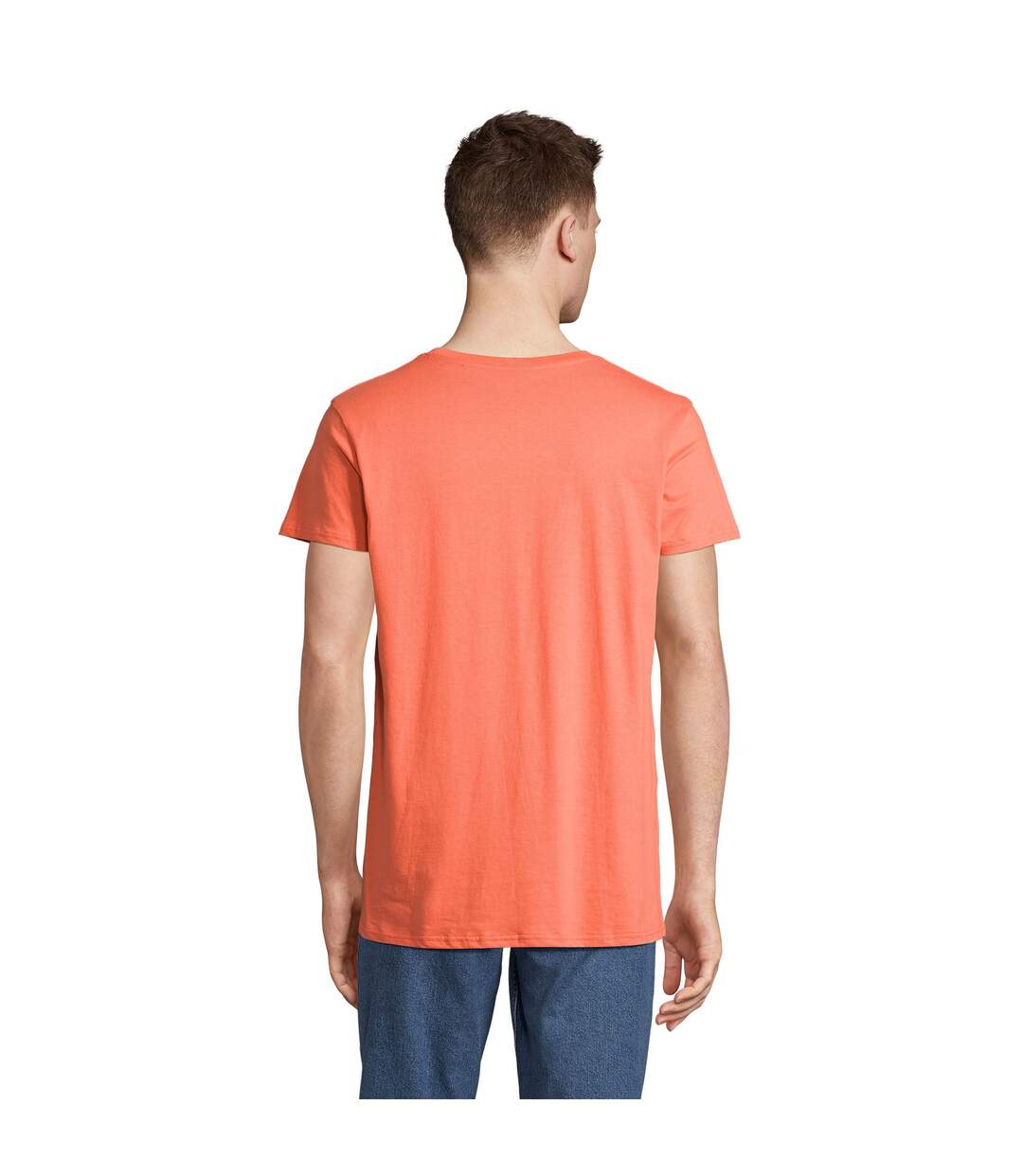 T-shirt Crusader Homme Orange Vif SOLS-2