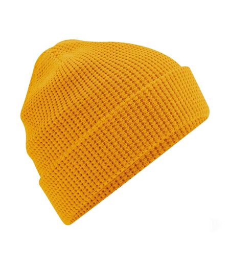 Bonnet En Coton Biologique Gaufré Jaune Foncé Beechfield