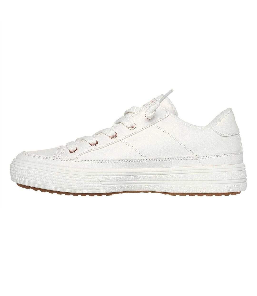 Baskets Arcade On My Way Femme Blanc Rose Doré Skechers-2