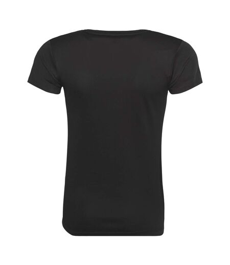 T-shirt Sport Femmes Noir AWDis