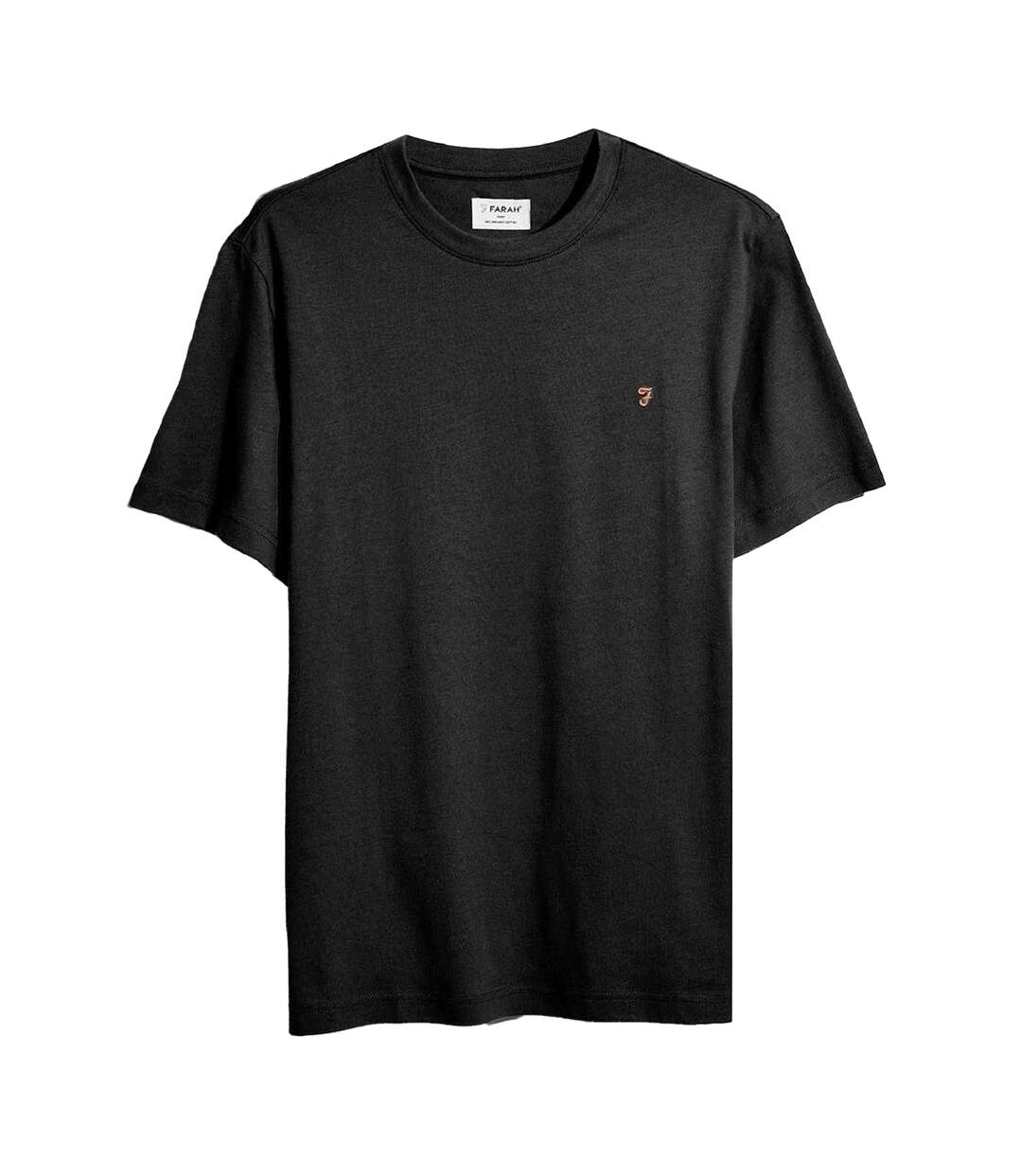 T-shirt Motif/style Logo Homme Noir Farah-2