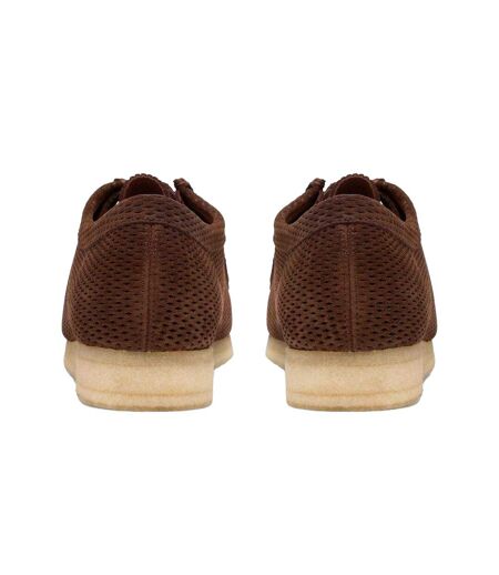 Mens Wallabee Suede Shoes Dark Brown Clarks Originals