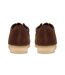 Mens Wallabee Suede Shoes Dark Brown Clarks Originals-2