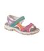 Womens/ladies Open Toe Sandals Multicoloured Rieker-1