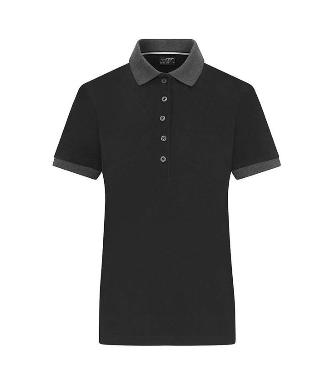 Polo manches courtes - Femme - JN1303 - noir-1