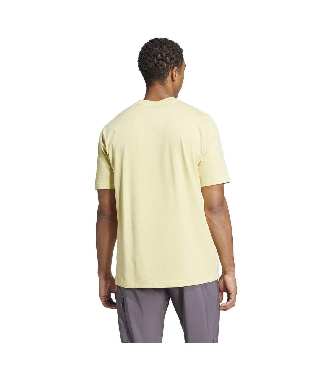 T-shirt Motif/style Logo Homme Jaune Adidas-3