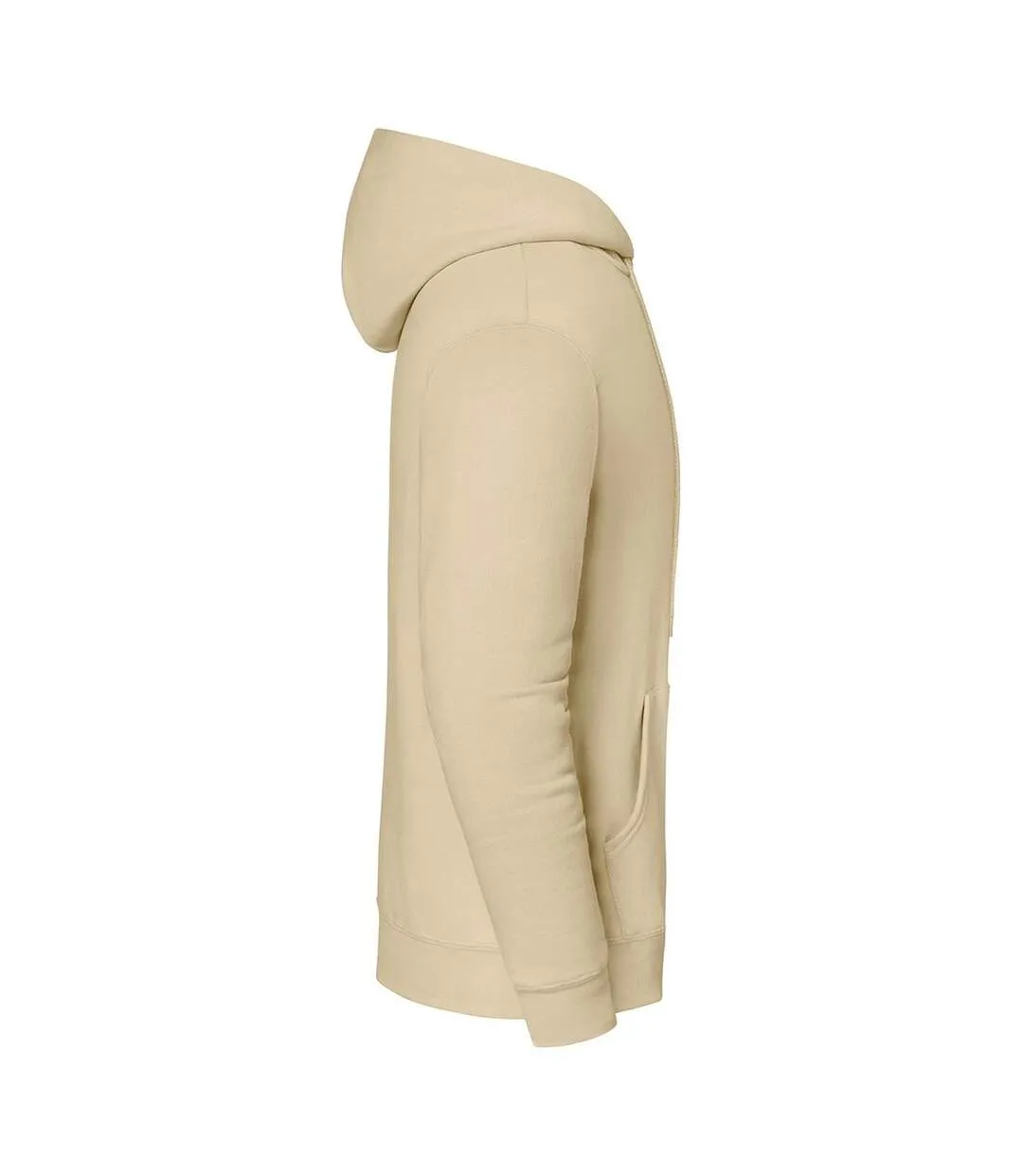 Sweat Uni À Capuche Iconic Premium Adulte Beige Fruit Of The Loom-3