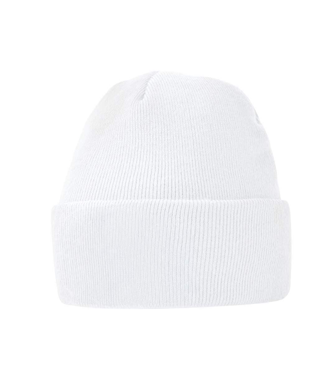 Bonnet unisexe blanc Beechfield-2