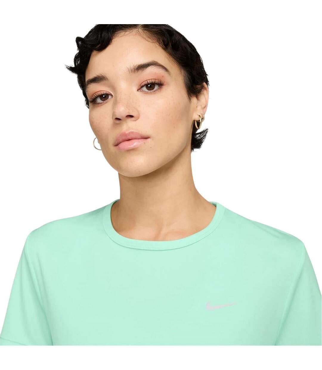Haut Motif/style Swoosh Femme Vert Turquoise Pâle Nike-4