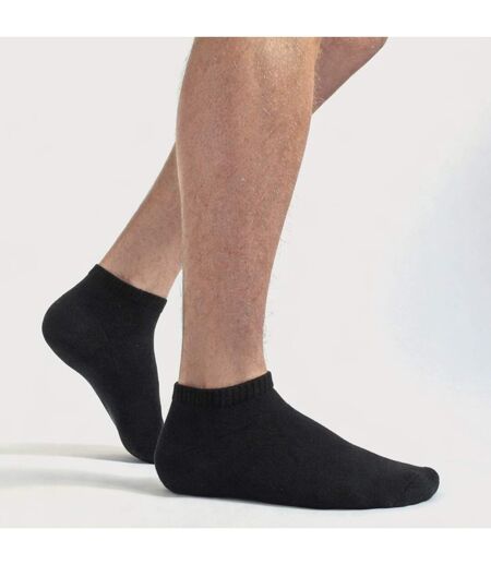 3 Pack Mens Plain Sports Trainer Socks - Comfortable Everyday Ankle Socks