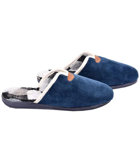 Pantoufle Femme Mule PREMIUM 21508 SUAPEL MARINE