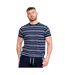 T-shirt d555 piccadilly homme bleu marine / blanc Duke-3