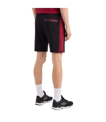 Mens terrace shorts black/tibetan red Umbro