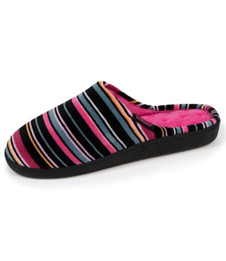 Isotoner Chaussons Mules femme semelle ergonomique confort, velours