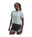 T-shirt Trail Run Femme Bleu Vert Under Armour-1