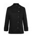 Womens/ladies Larissa Chef Jacket Black Karlowsky-1