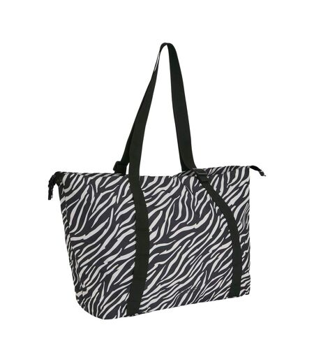 Tote Bag Motif/style Imprimé Zèbre Boulder Taille Unique Noir Blanc Regatta