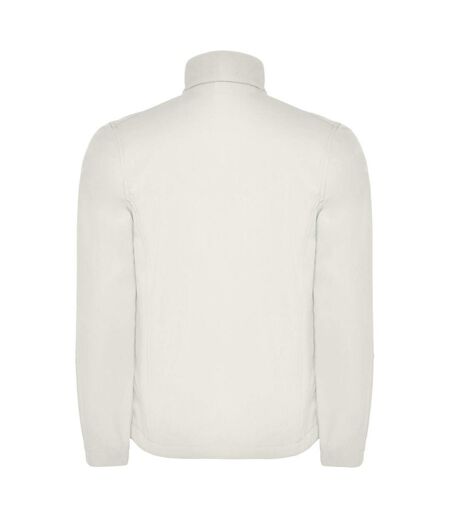 Mens antartida soft shell jacket pearl white Roly