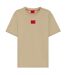 T-shirt Motif/style Logo Sur Poitrine Diragolino Homme Beige Foncé Hugo-1