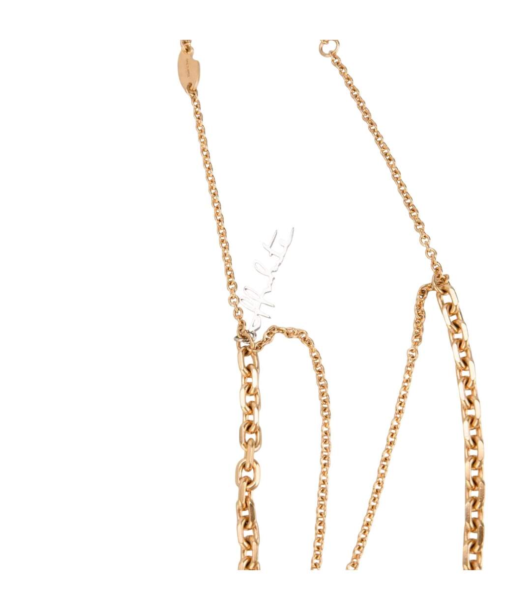 Play Double Arrow Necklace One Size Gold Off White-3