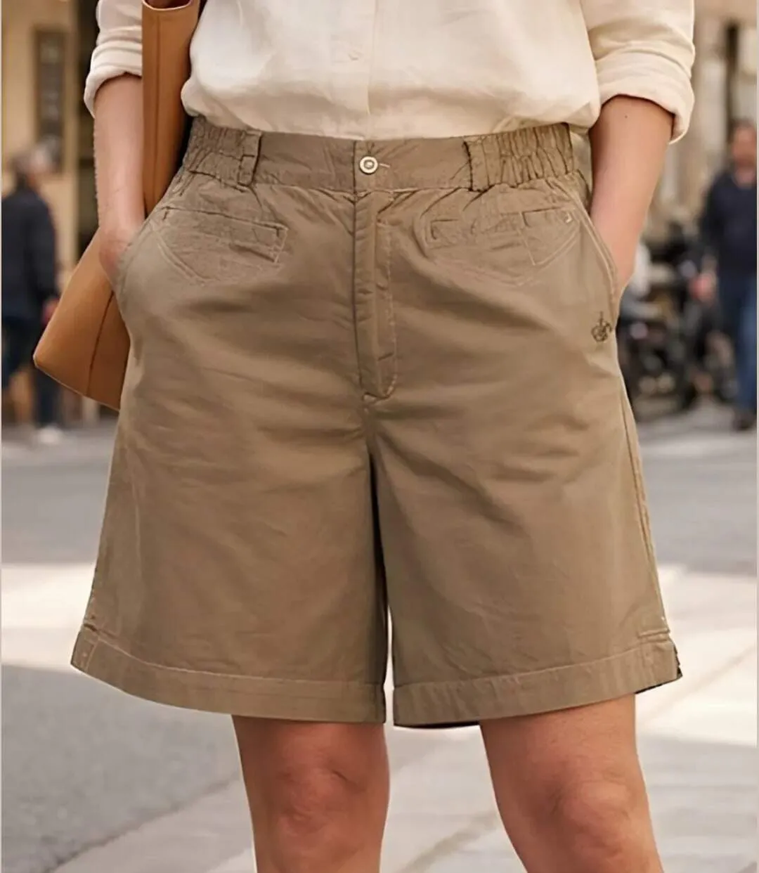 Short AXONE SE1173C camel stretch : le confort absolu pour l'été-1