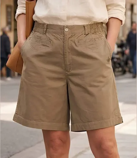 Short AXONE SE1173C camel stretch : le confort absolu pour l'été