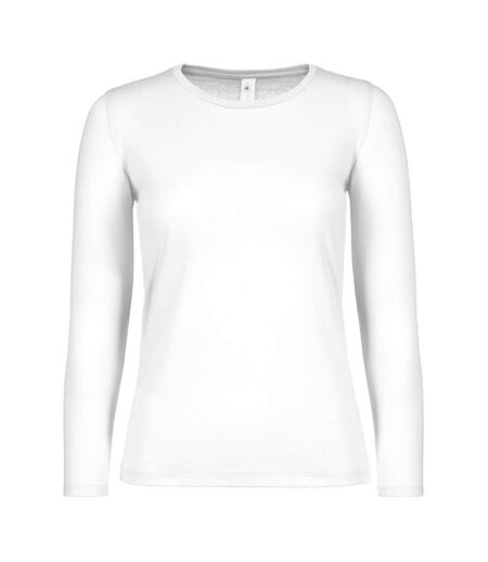 T-shirt Manches Longues #e150 Femme Blanc B&C
