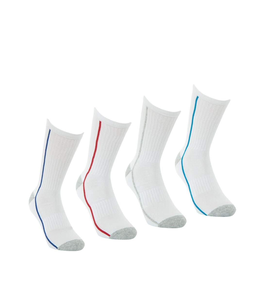 Lot de 4 paires de chaussettes de sport mi-hautes