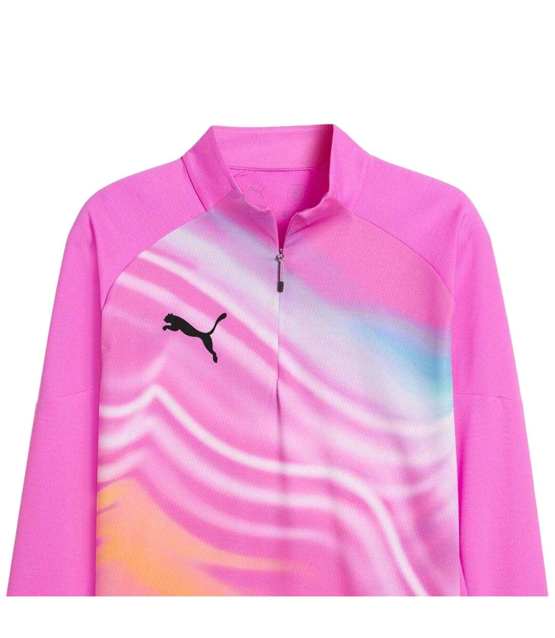 Mens Graphic Print Drill Top Pink Black Puma-3