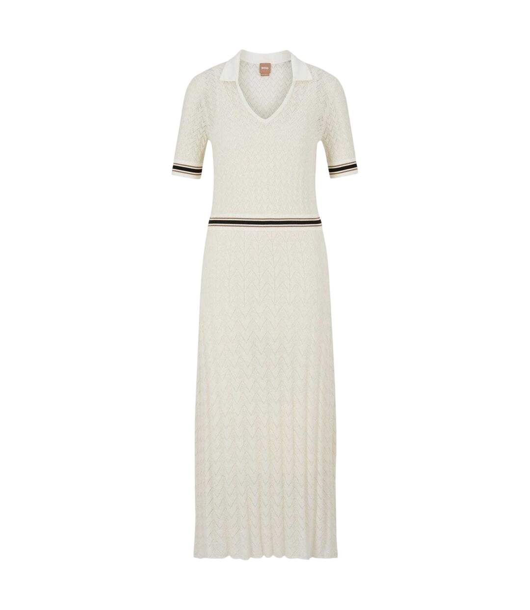 Robe Mi-longue Faselia Femme Blanc Boss-1